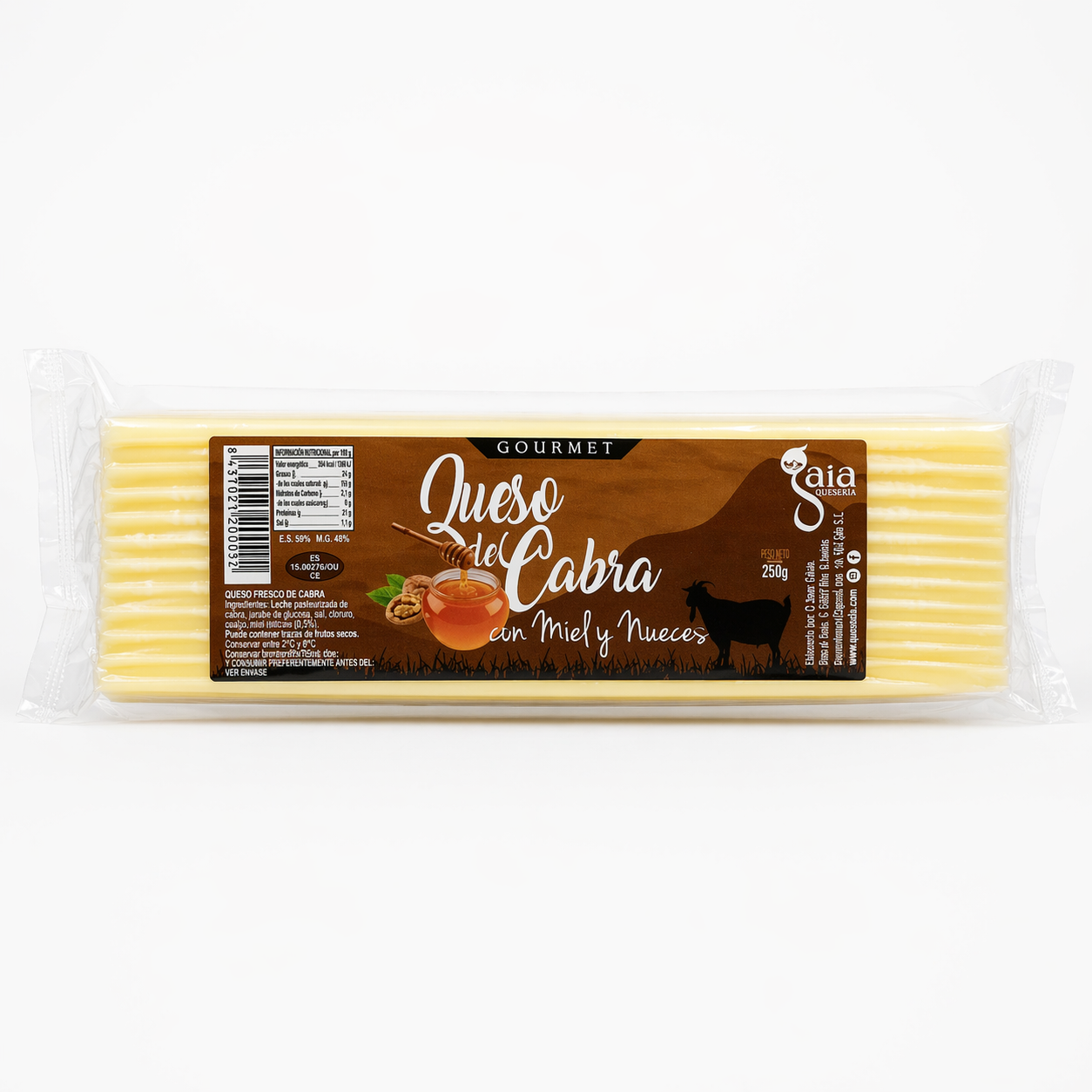 Queso de cabra con Miel y Nueces